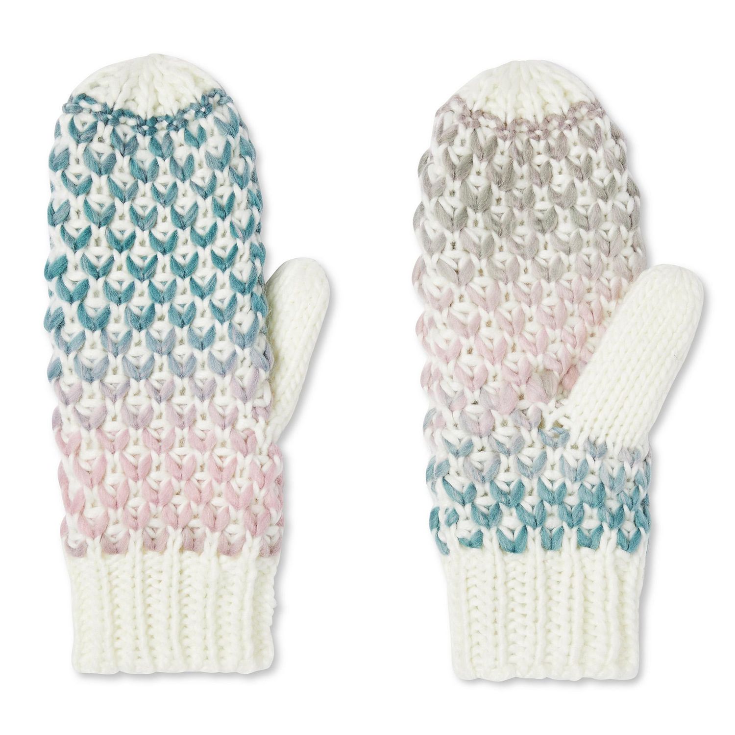 George Women's Space Dyed Knit Mittens