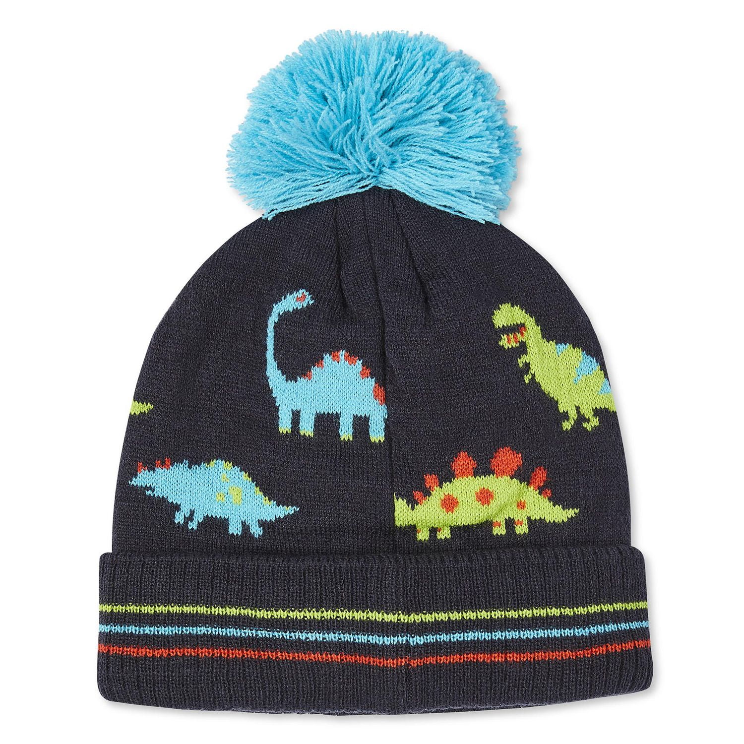 George Boys' Cable Knit Turn Cuff Toque with Pompom