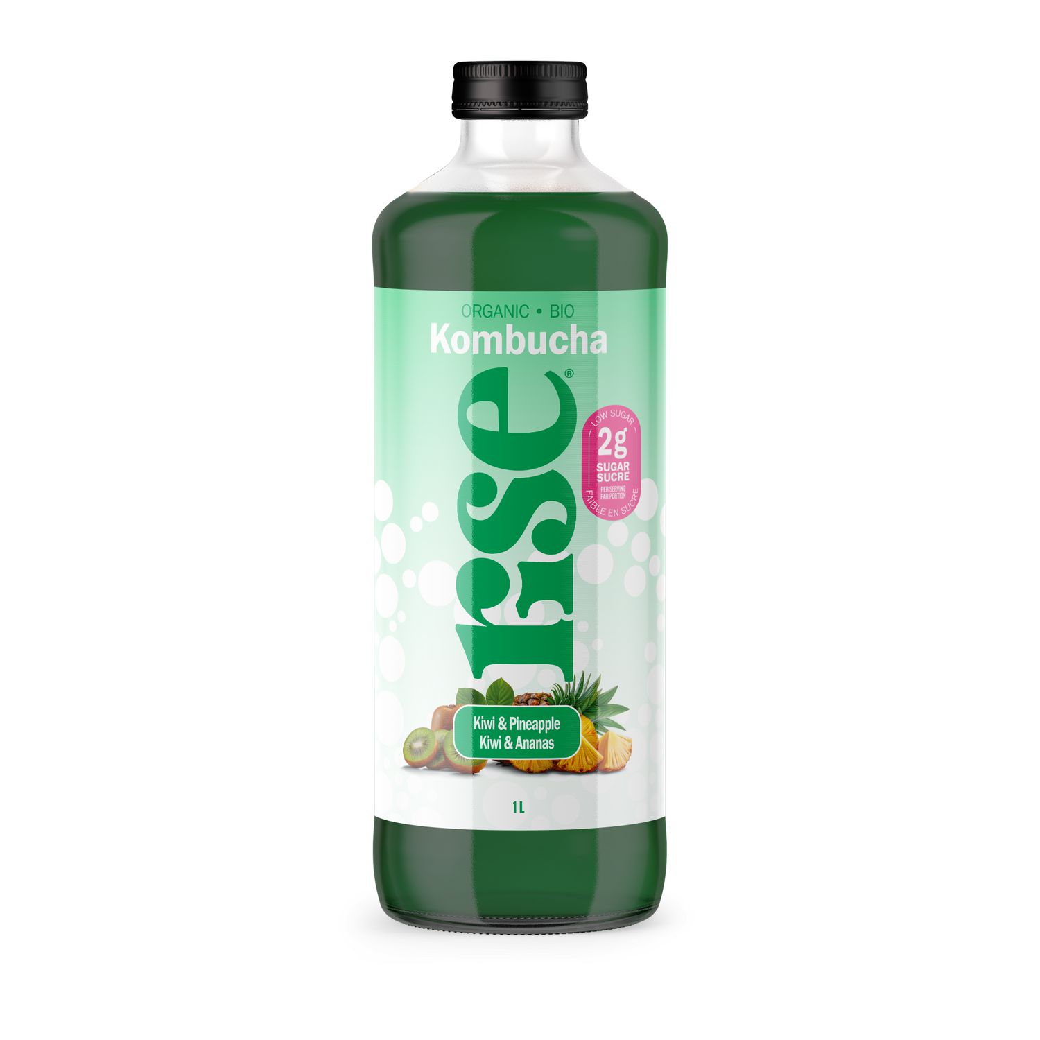 RISE Kombucha Kiwi & Ananas 1L