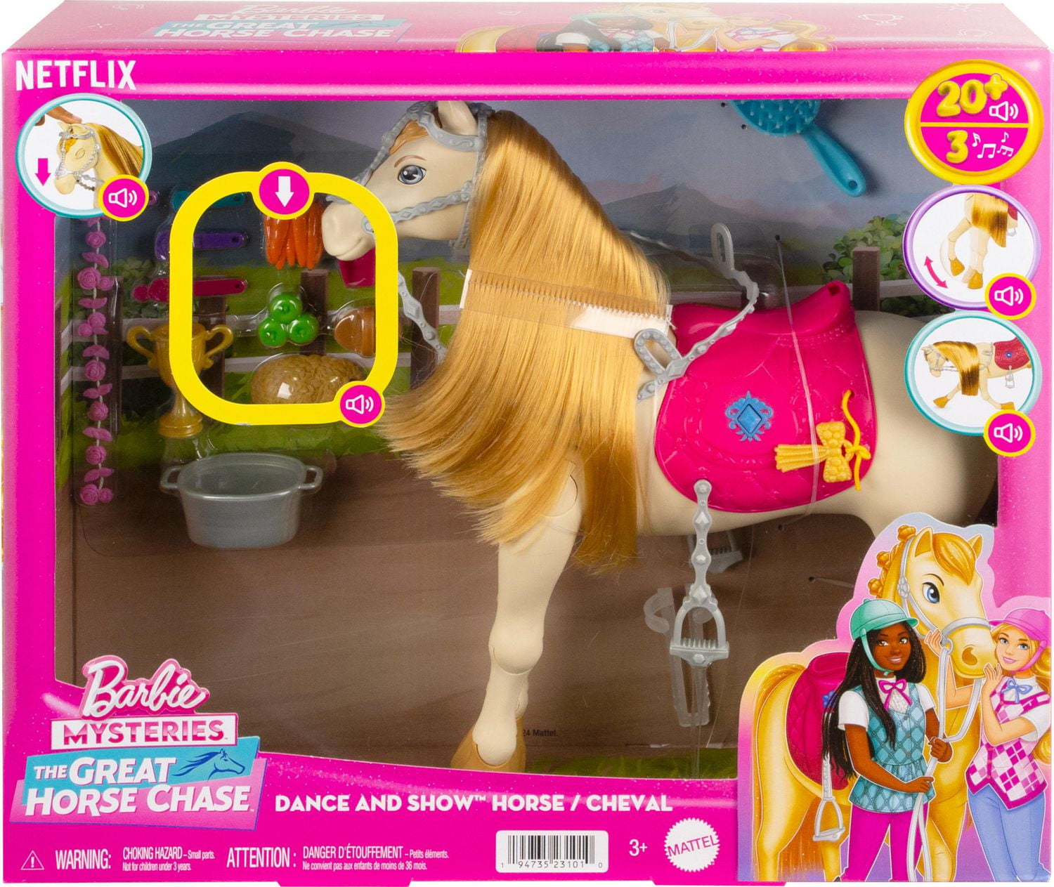 Barbie moving horse online