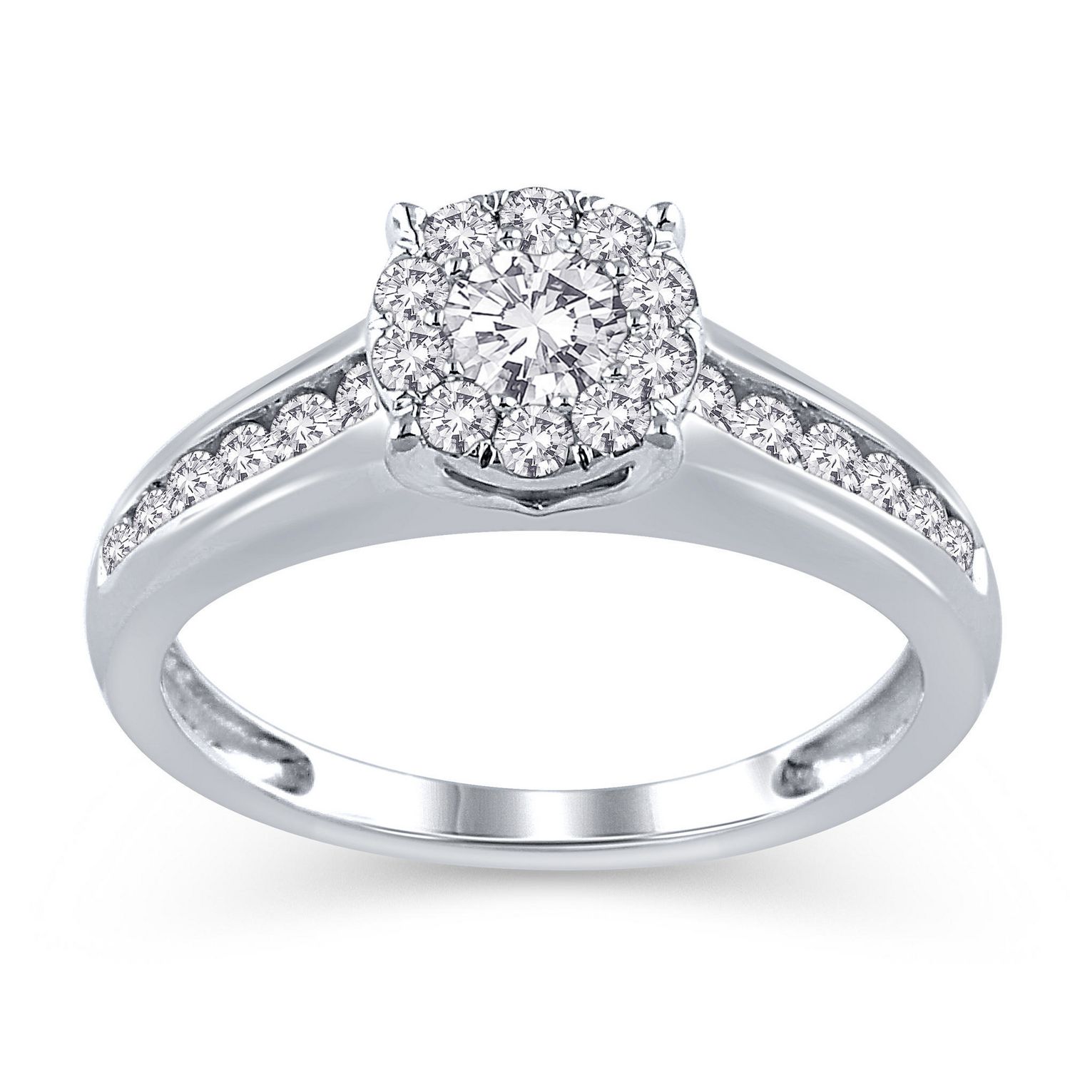 10K White Gold JK I2I3 Diamond  Engagement  Ring  Walmart  