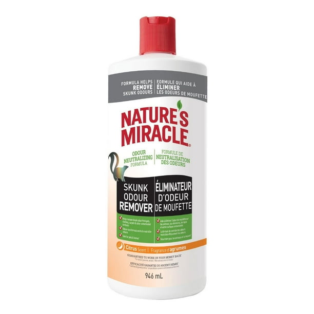 Nature's Miracle® Dissolvant d'Odeurs de Mouffette Parfum d'Agrumes, 32 fl oz plus d'odeur de mouffette