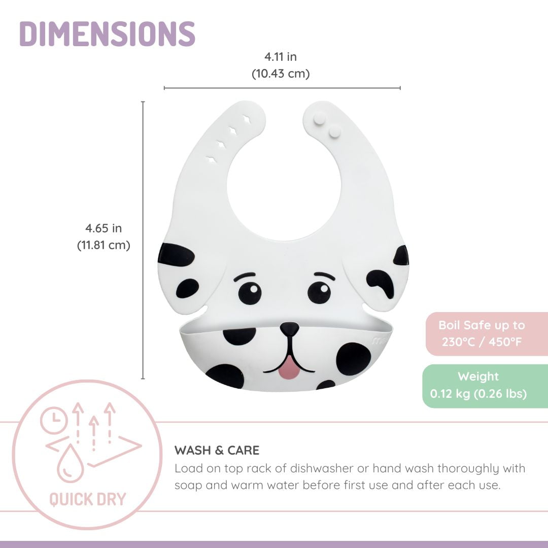 Silicone Baby & Toddler Dog Bib