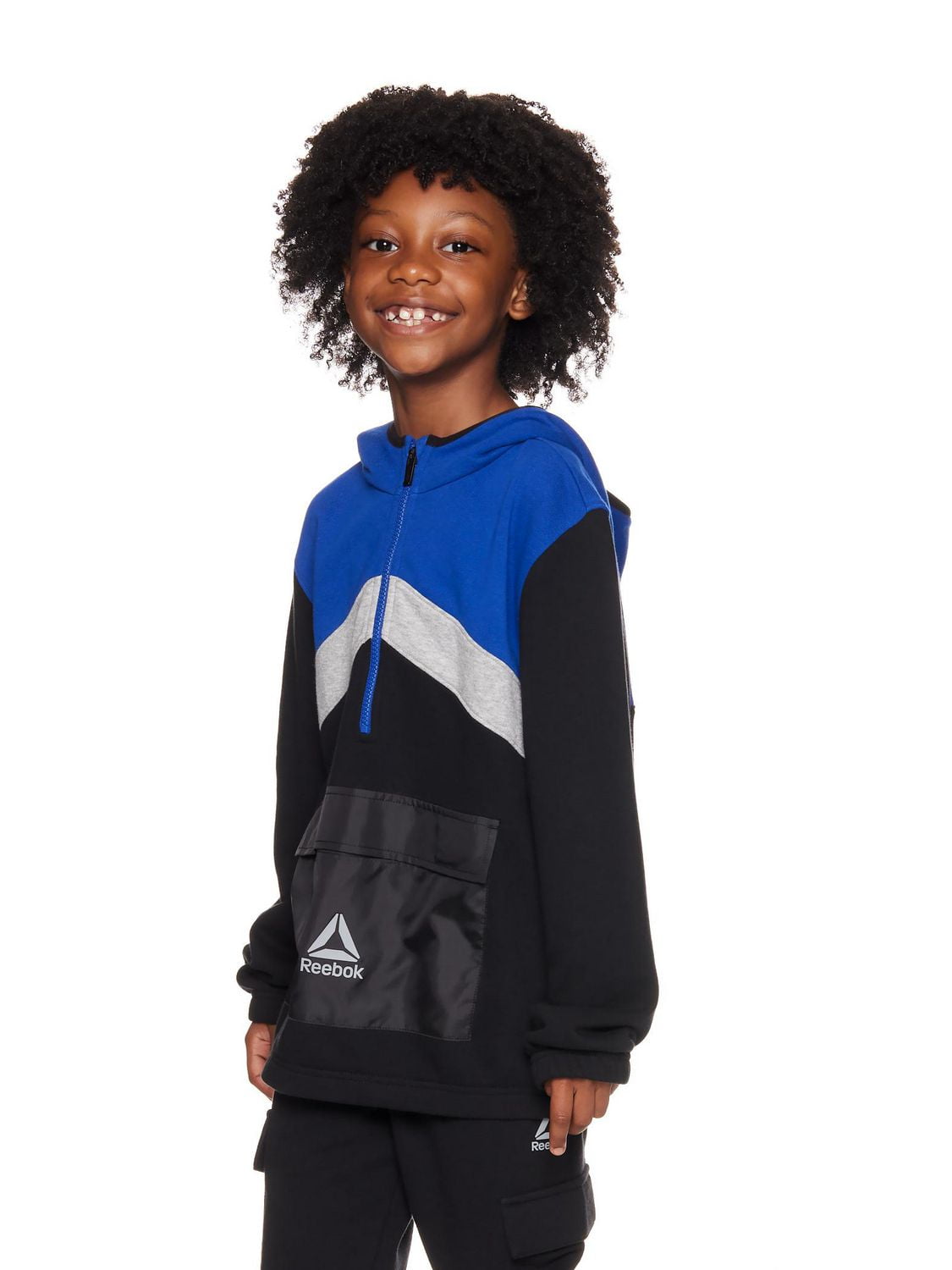Reebok Boys Freestyle Half Zip Hoodie Jacket
