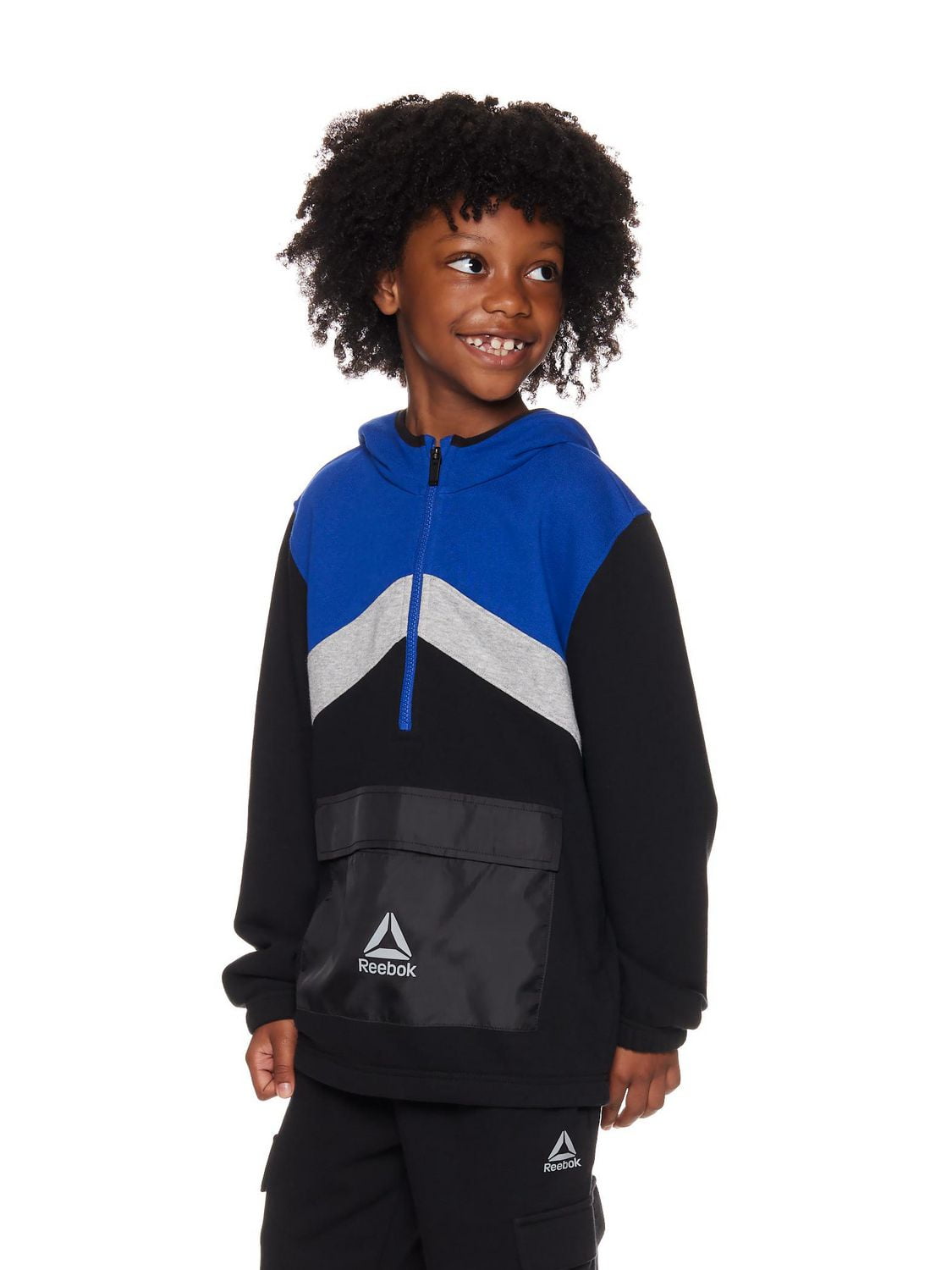 Reebok Boys Freestyle Half Zip Hoodie Jacket