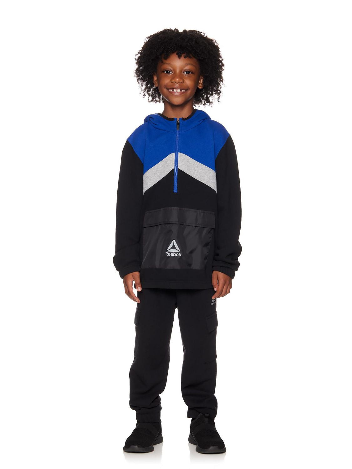 Reebok Boys Freestyle Half Zip Hoodie Jacket