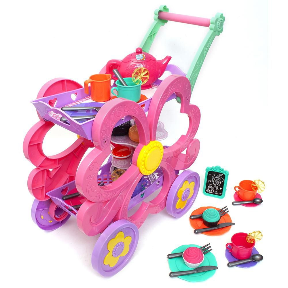 FLOWER TEA CART PLAYSET 45 pieces ages 2 Walmart.ca