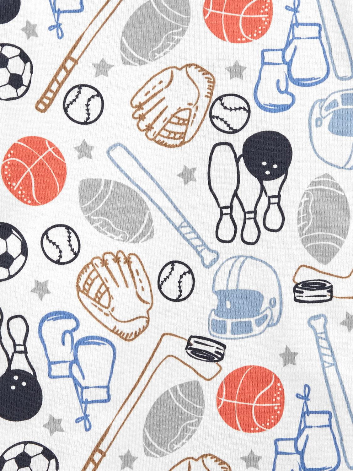 Child of Mine made by Carter's boys' Cotton  4-piece Pyjama - Sports