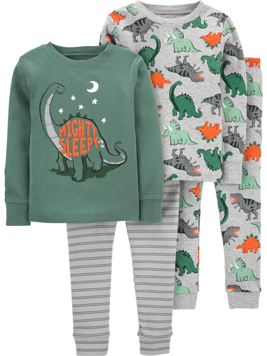 Child of Mine made by Carter's boys' Cotton  4-piece Pyjama - dinosaur