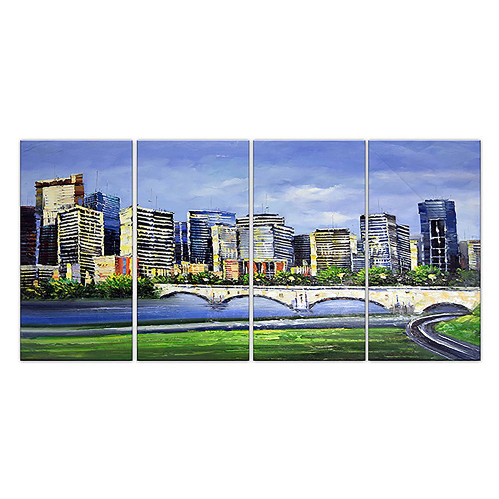 Design Art Calgary Cityscape Canvas Art Walmart Canada