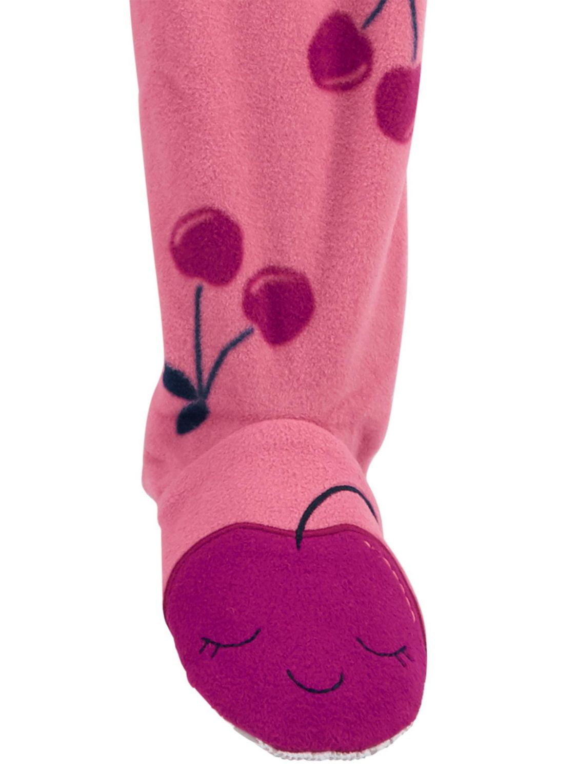 Child of Mine made by Carter's Infant Girl 1-Piece Fleece Pyjama - Cherries