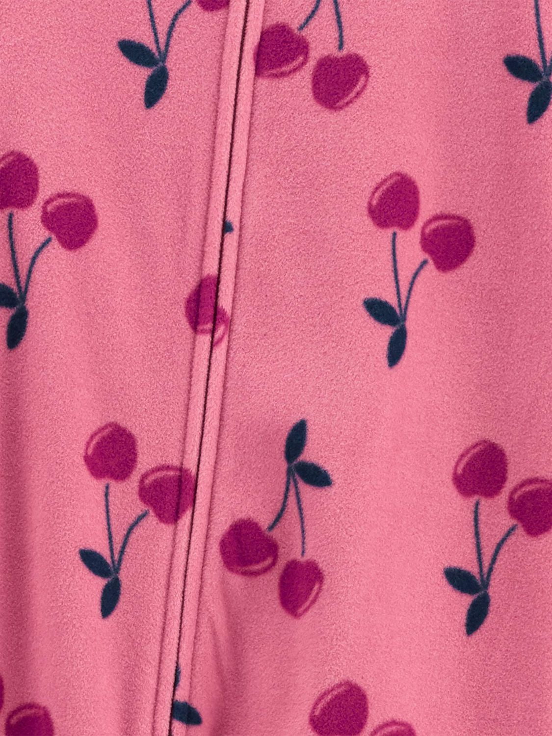 Child of Mine made by Carter's Toddler Girl 1-Piece Fleece Pyjama- Cherries