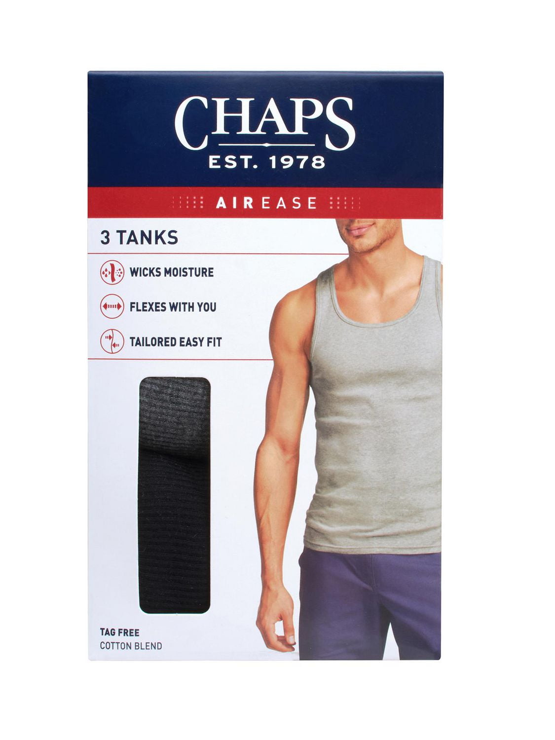 Chaps Men's Assorted Tank Shirt, 3-Pack, AUTHENTIC, CLASSIC, TIMELESS