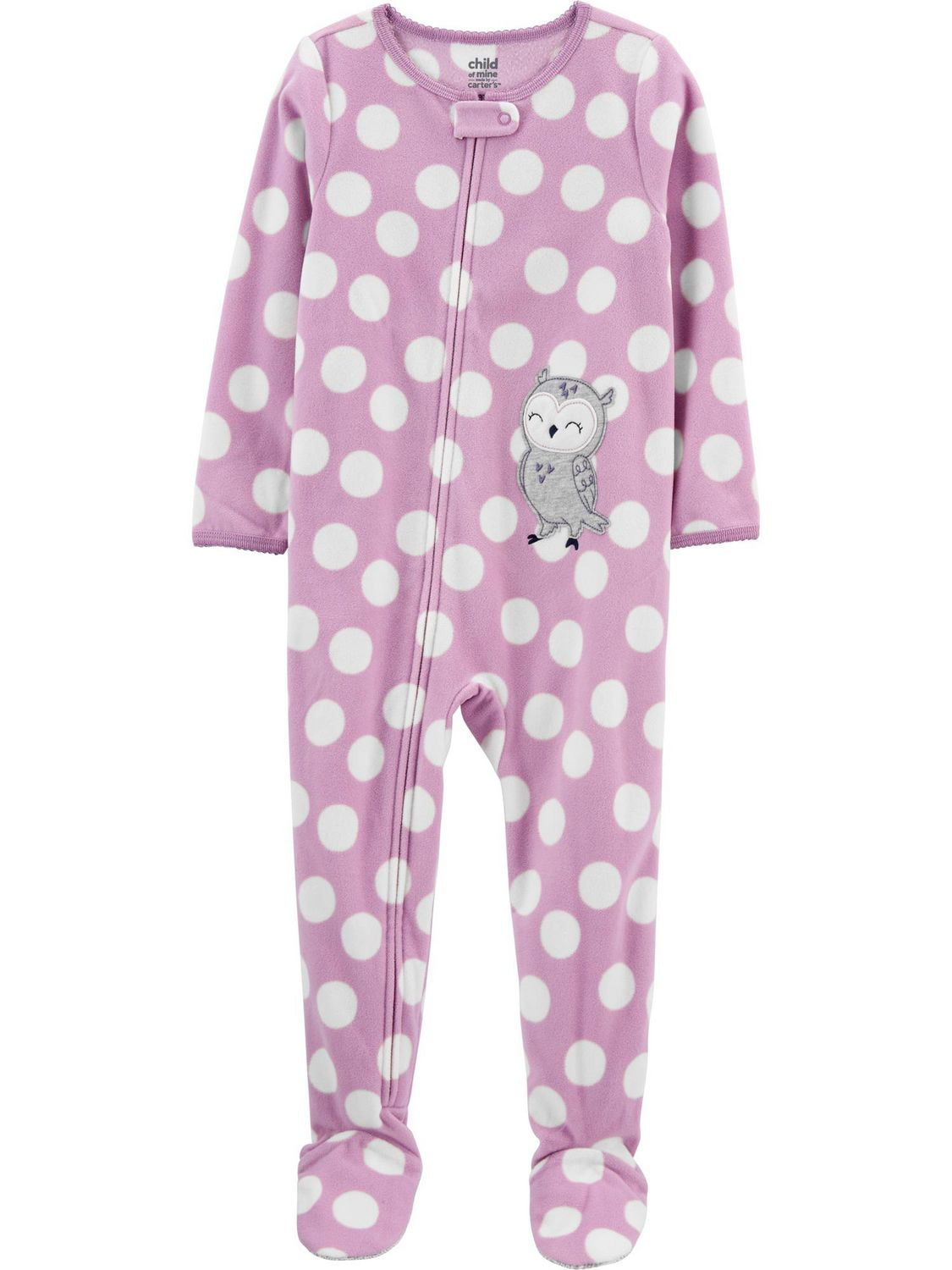 Child of Mine made by Carter's Girls 1PC Fleece PJ- Owl