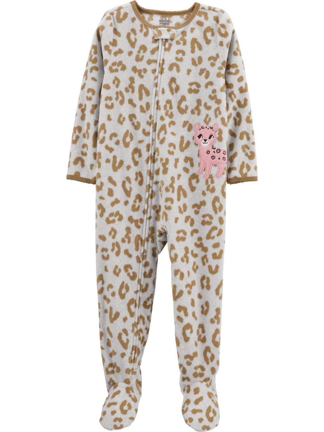 Child of Mine made by Carter's Girls 1PC Fleece PJ- Cheetah
