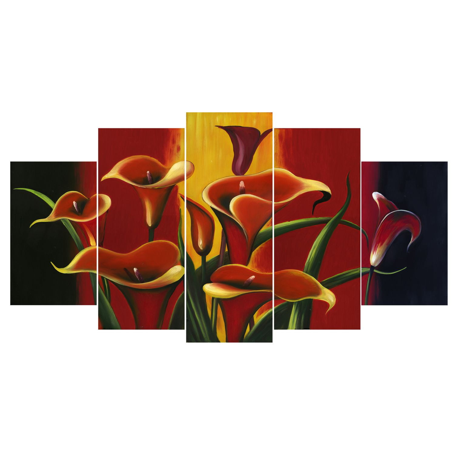 Design Art Red Lilies Canvas Wall Art Walmart Canada