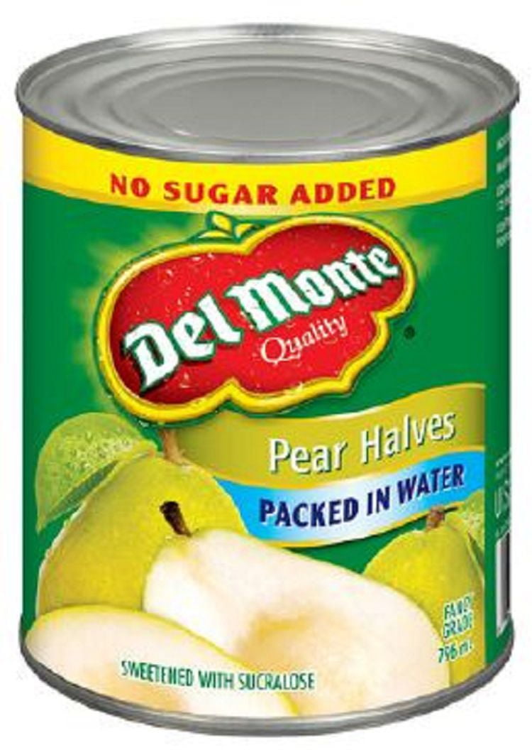 Del Monte® Sweetened Packed In Water Pear Halves Walmart Canada