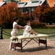 Ensemble de table de massage professionnel en mousse de 3 po d’épaisseur Del Ray Therma-Top de Master Massage, couleur sablée - 30 po – image 2 sur 8