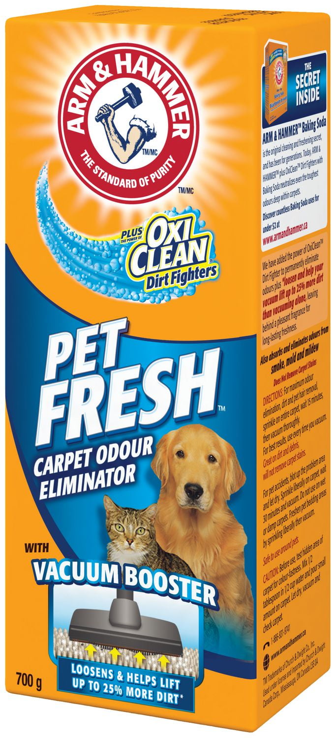 ARM HAMMER Plus OxiClean Pet Fresh Carpet Odour Eliminator 700g Keep pet areas in your home smelling fresh with ARM HAMMER Plus OxiClean Pet Fresh Carpet Odour Eliminator Walmart