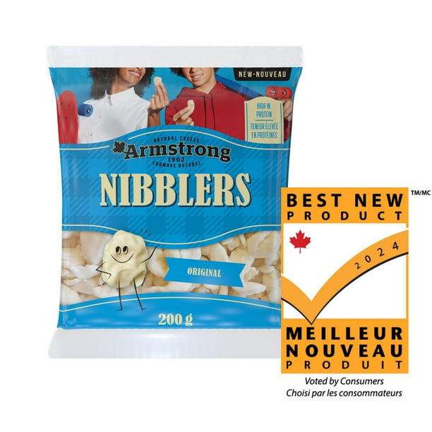 Armstrong Nibblers Original Natural Snacking Cheese curds, 200g