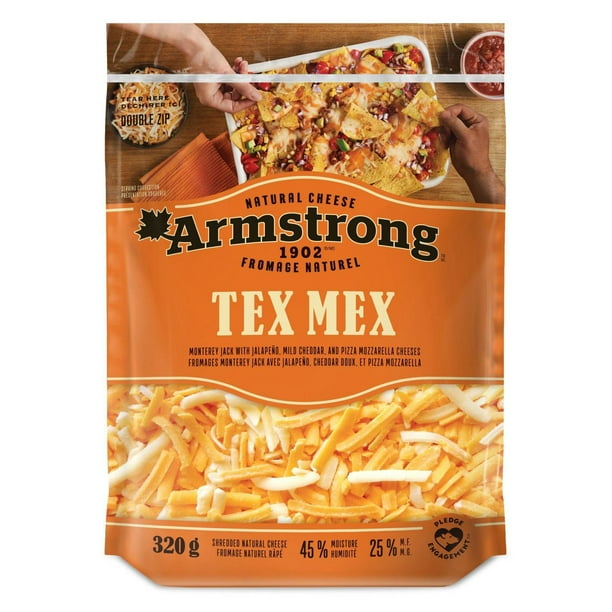 Armstrong Tex Mex Cheese Blend Shred, 320 g Walmart.ca