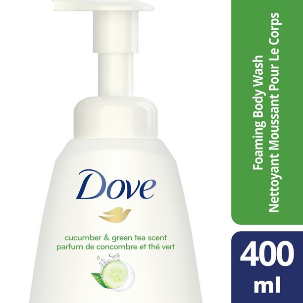 Nett moussant pour le corps Dove parfum de concombre et thé vert 400 ML