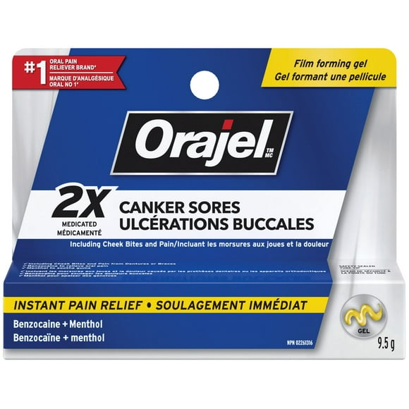 Gel Orajel pour ulcérations buccales 9.5 g 9,5g
