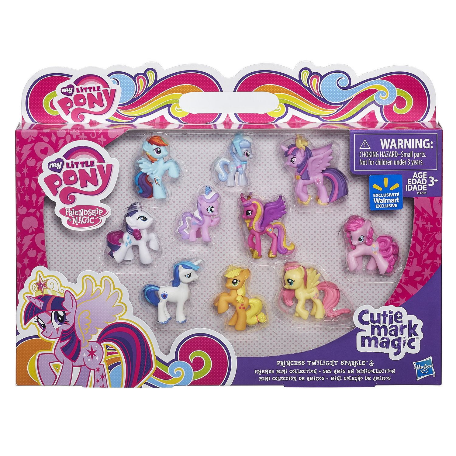 My Little Pony Friendship is Magic Princess Twilight Sparkle And Friends Mini Collection 10 Figure Set Walmart