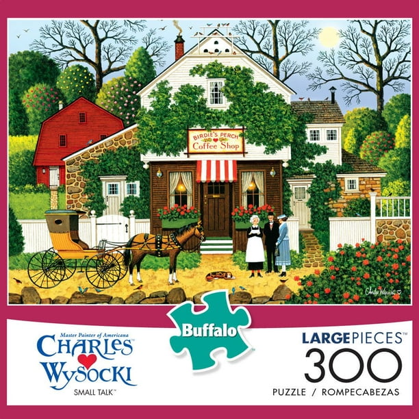 Buffalo Games Large Pieces Charles Wysocki Le puzzle Small Talk en 300 pièces