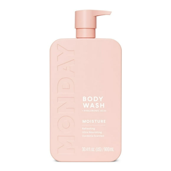 MONDAY Haircare MOISTURE Body Wash with Hyaluronic Acid, Shea Butter, Coconut Oil & Grapefruit Extract for Normal to Dry Skin 900 mL, Body Wash