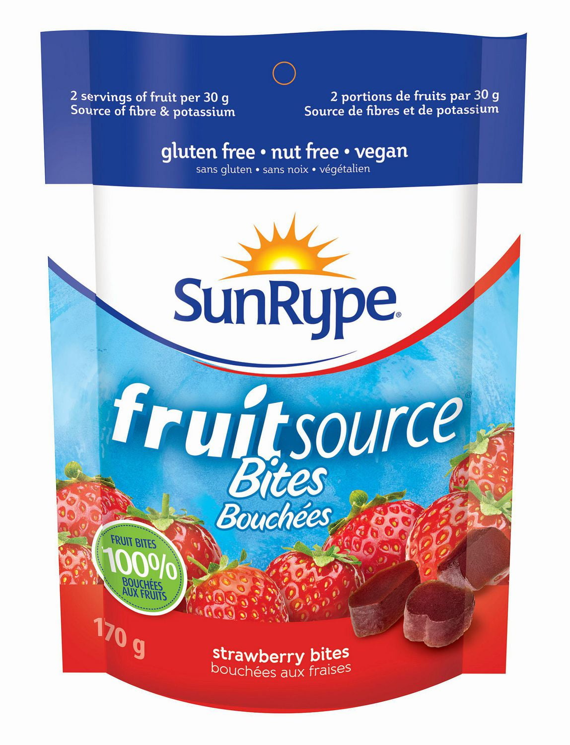 SunRype FruitSource Strawberry Bites 100 Fruit Snack Walmart Canada