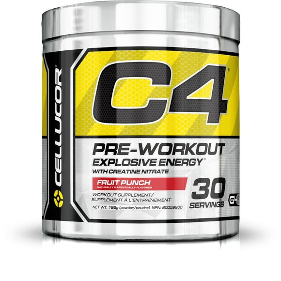 Cellucor C4 Pre-Workout Explosive Energy Fruit Punch Workout Supplements
