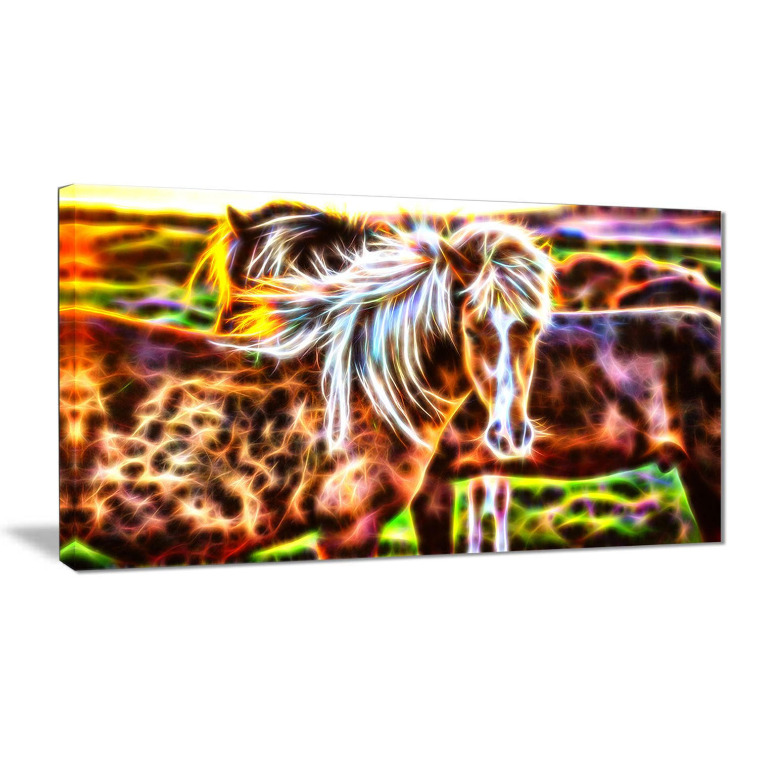 Design Art Horse Embrace Animal Canvas Wall Art Walmart Canada