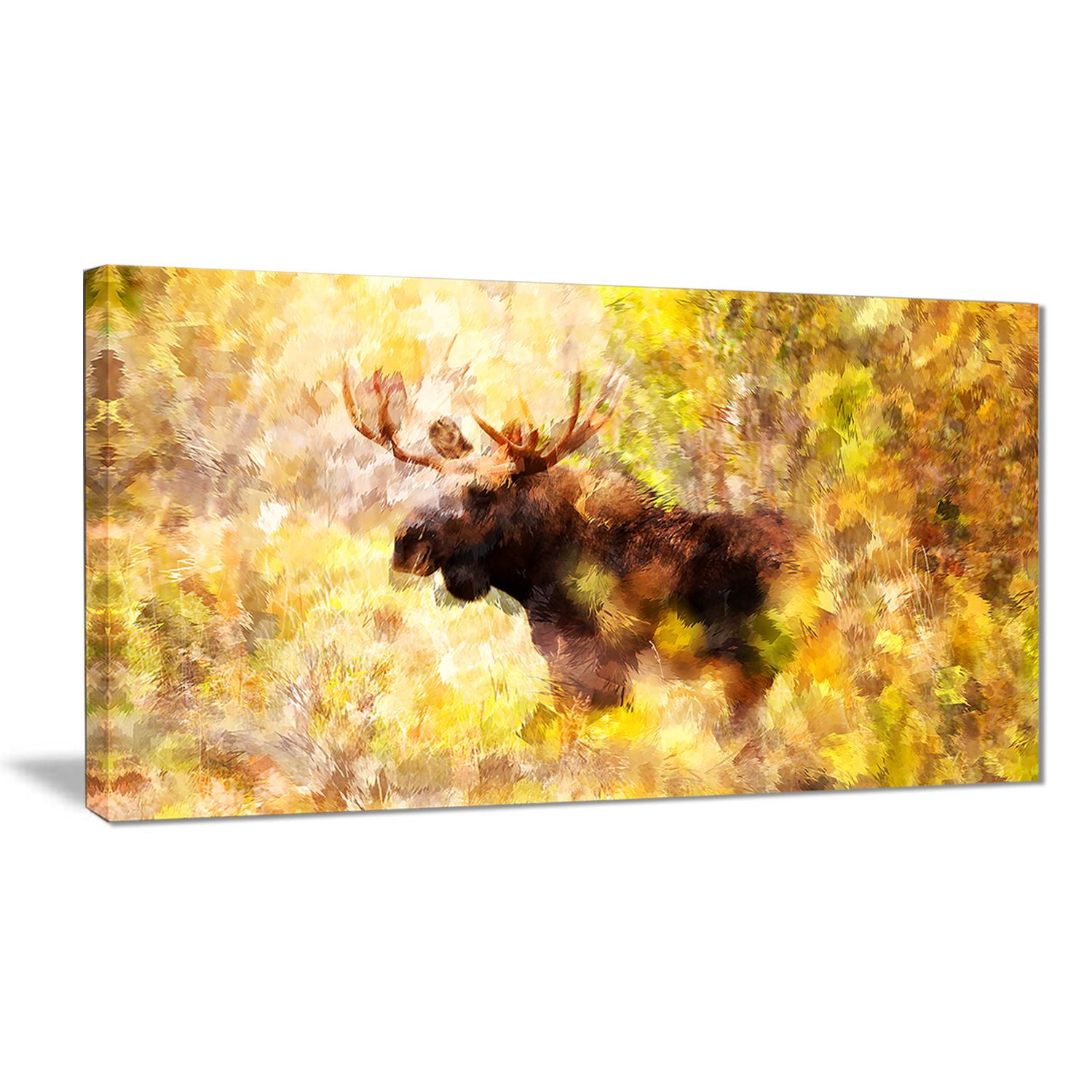 Design Art Magnificent Moose Animal Art Canvas Wall Art Walmart Canada