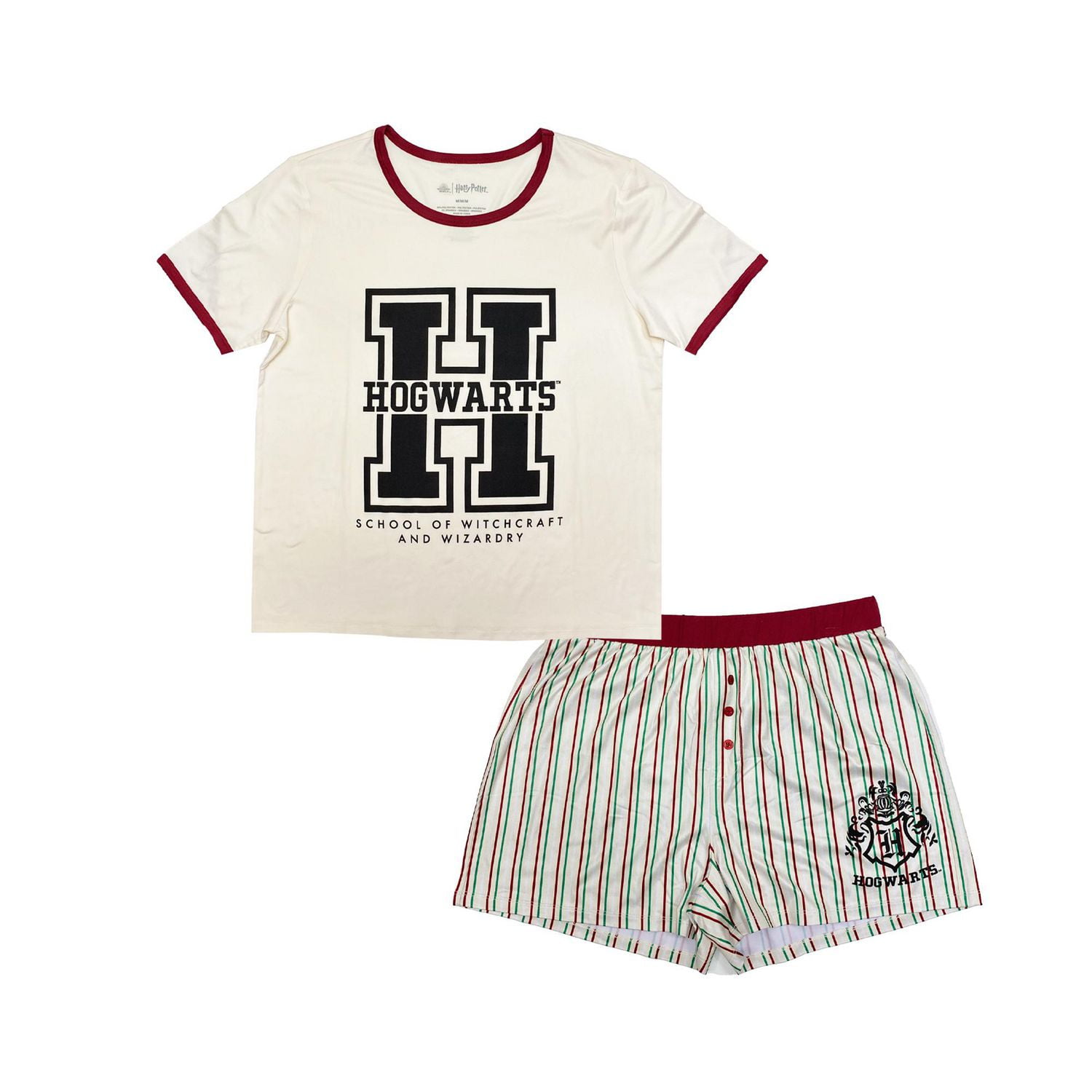 Harry Potter Ladies 2 Piece Team Hogwarts Sleep Set