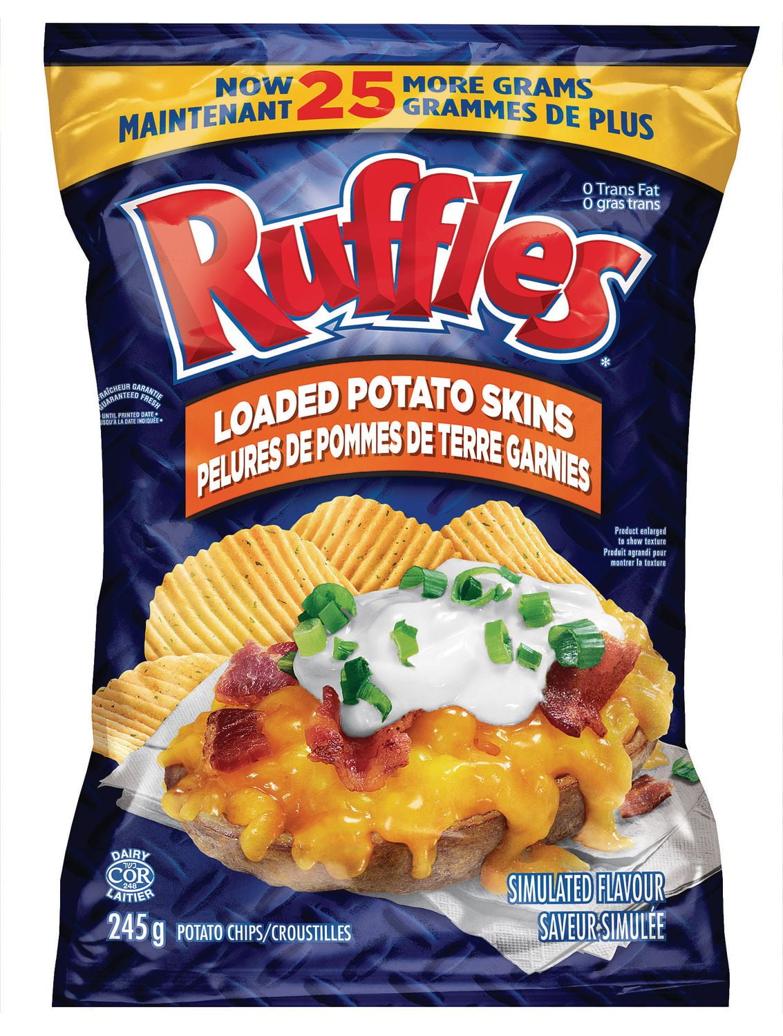 Ruffles Loaded Potato Skins Potato Chips | Walmart Canada