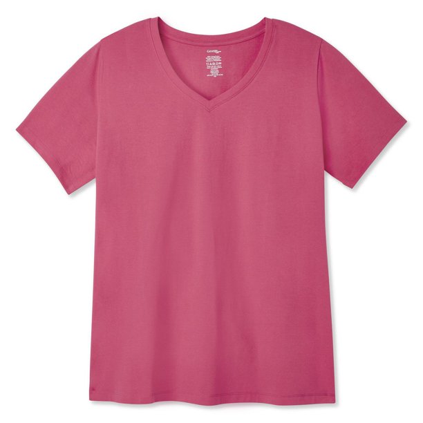George Plus Women's Stretch V-Neck Tee - Walmart.ca