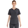 thumbnail image 1 of Scrubstar Women’s Performance Stretch Henley Scrub Top WC849, 1 of 5