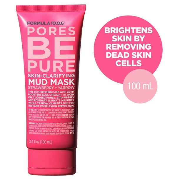 Masque de boue clarifiant Pores Be Pure Skin de Formula 10.0.6 Masque de boue Pores Be Pure