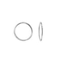 thumbnail image 1 of Luxury Designs Créoles 10mm en or blanc., 1 of 6