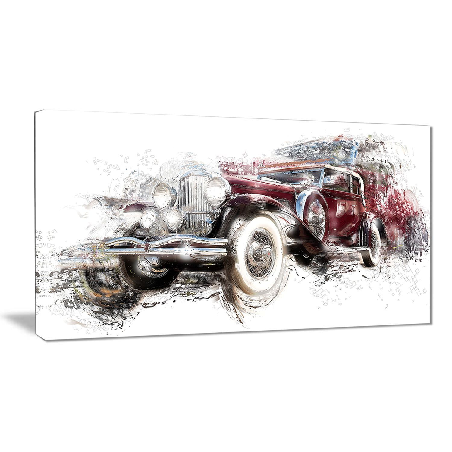 Design Art American Hot Rod Canvas Wall Art | Walmart Canada