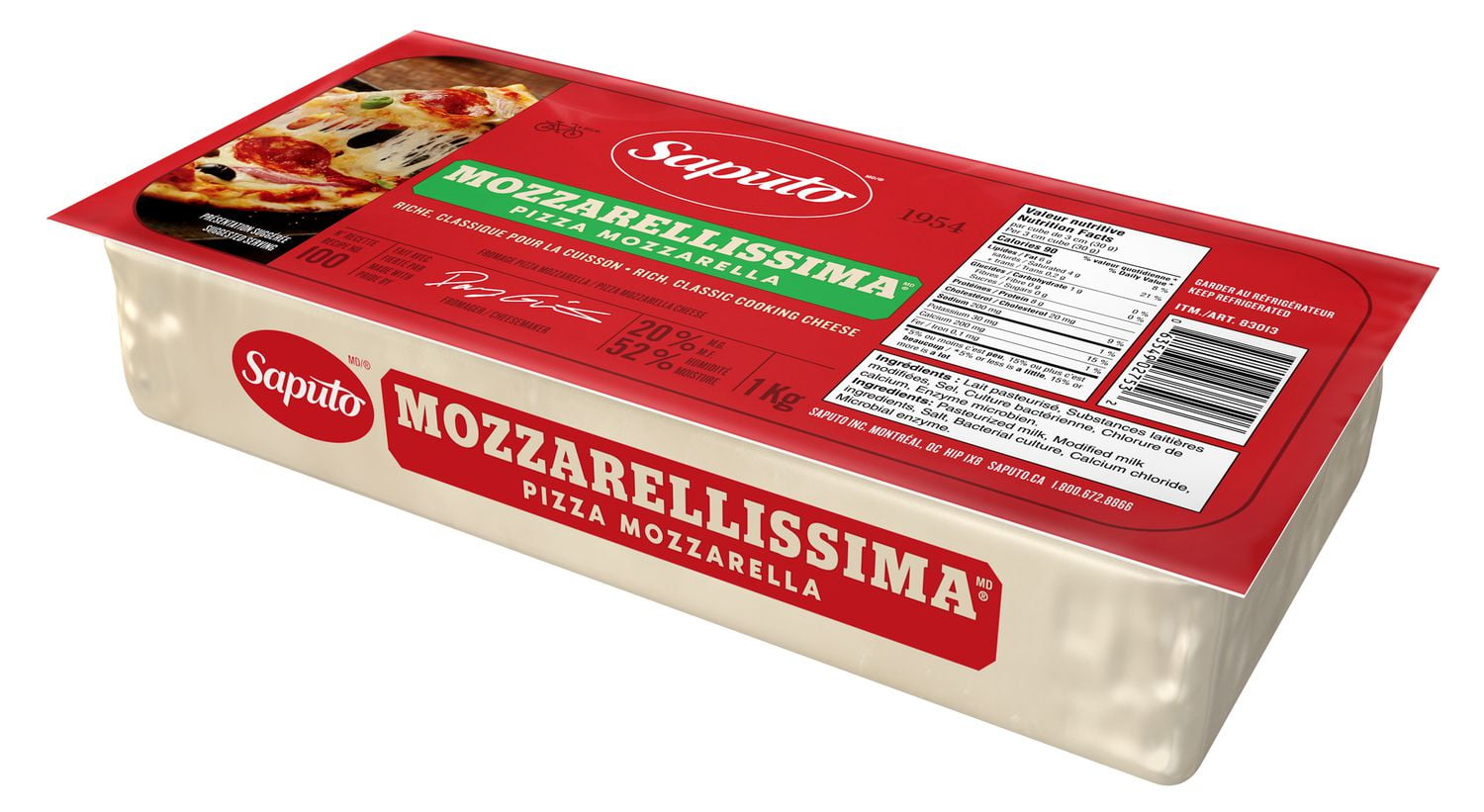 Saputo Fromage Mozzarellissima pizza mozzarella