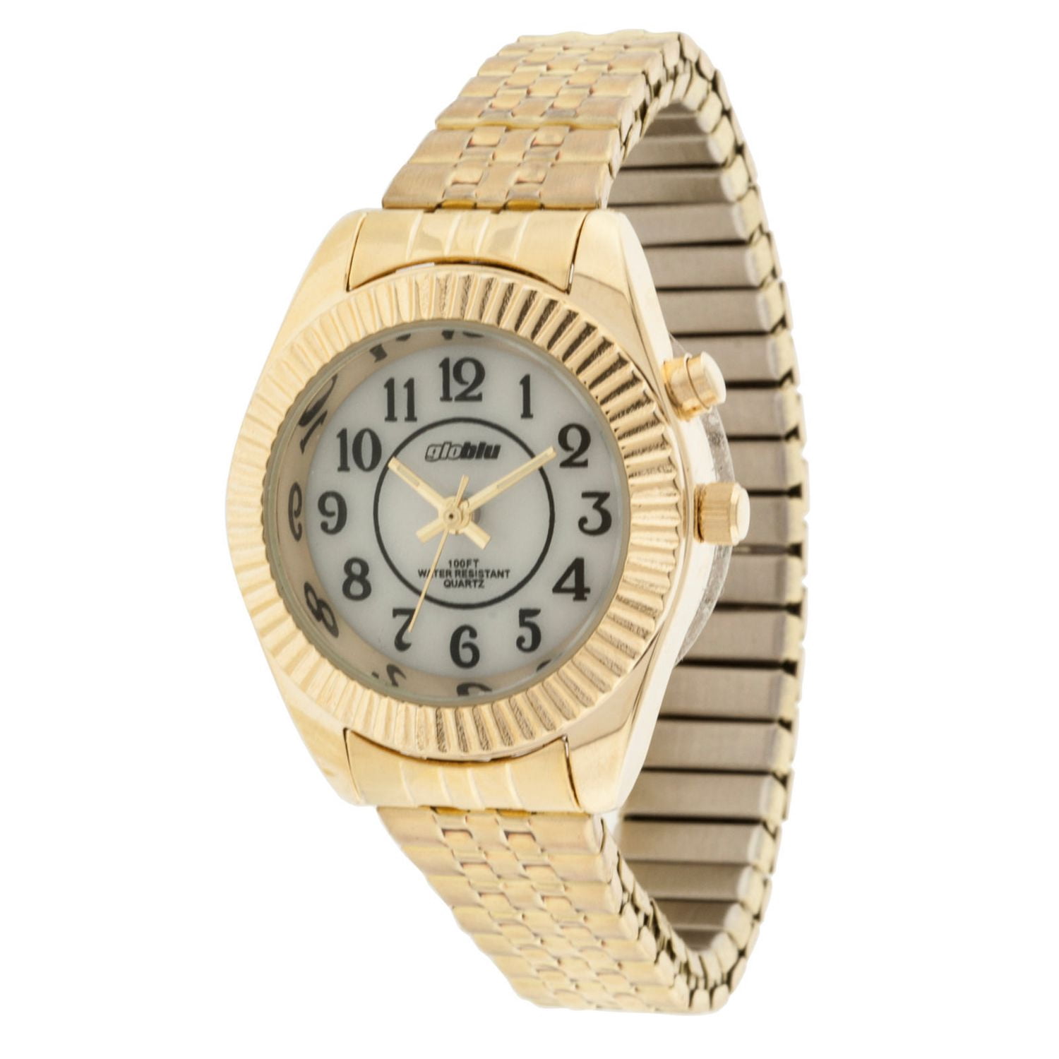 Globlu Ladies Easy Read Goldtone Analog Watch Walmart Canada