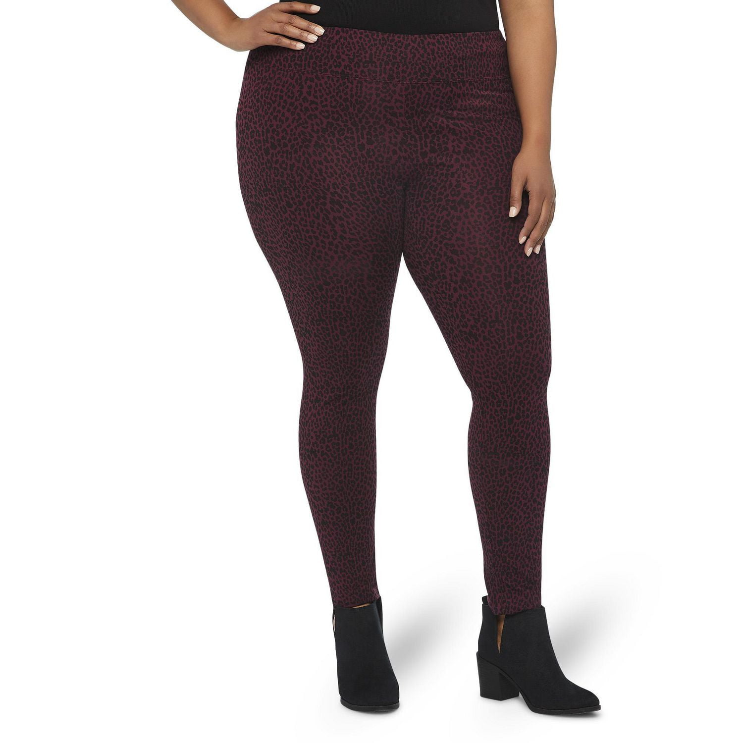 Plus Women's Basic Printed Leggings Walmart Canada
