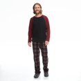 thumbnail image 1 of George Men's Microfleece Pajamas 2-Piece Set, 1 of 6