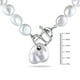Miabella Collier stylisé avec perles d'eau douce blanches baroque en argent sterling, 18 pouces en longueur – image 3 sur 4