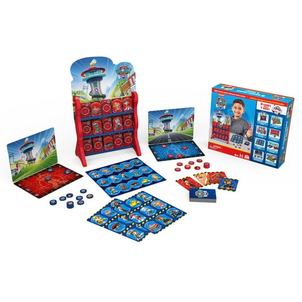 PAW Patrol, Games HQ Board Games for Kids Checkers Tic Tac Toe Memory Match Bingo Go Fish Card Games PAW Patrol Toys