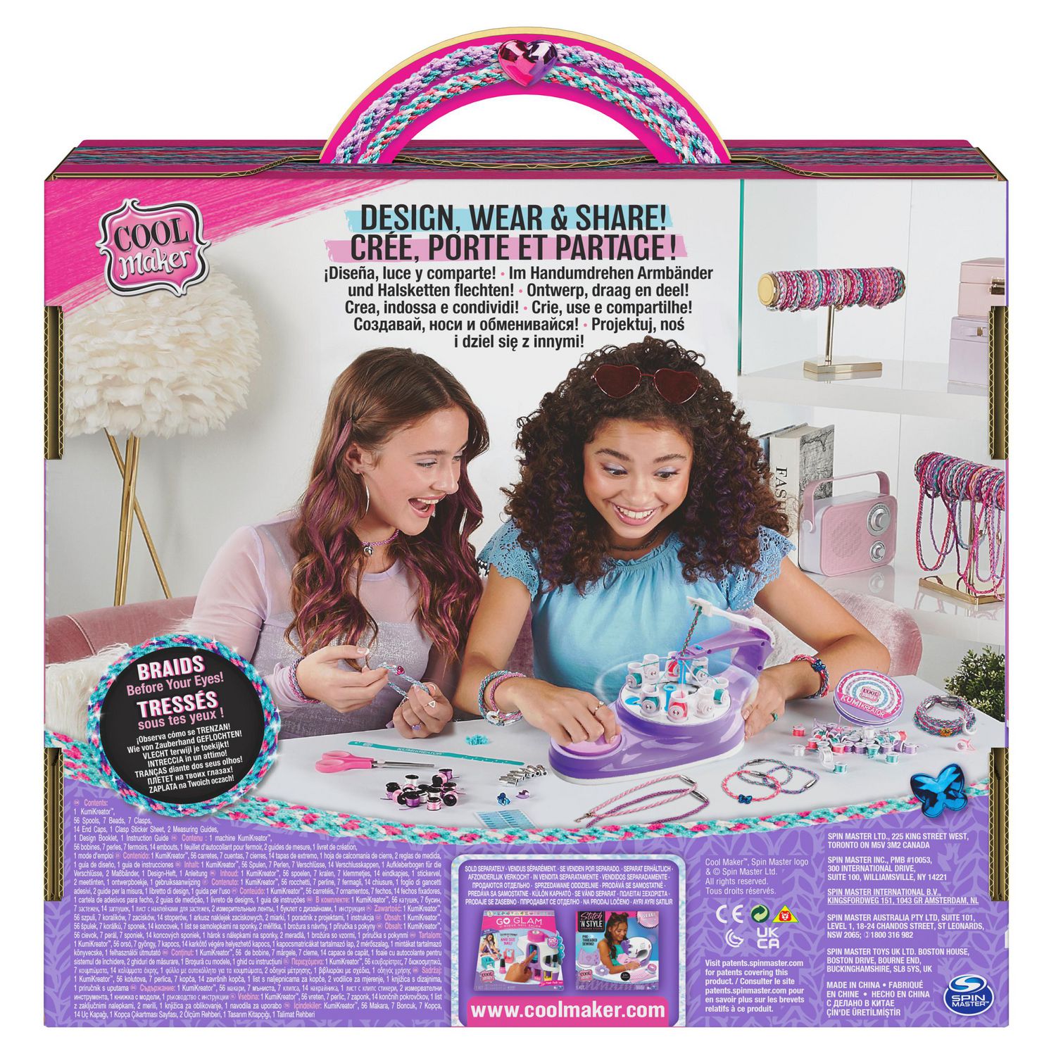 IQKidz Friendship Bracelet Maker Kit - Making Bracelets Craft Toys for  Girls | eBay
