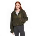 thumbnail image 1 of No Boundaries Women's Cropped Sherpa Jacket, 1 of 6