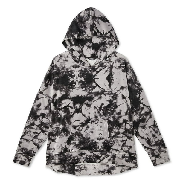 Plus Women's Printed Velour Hoodie Walmart.ca